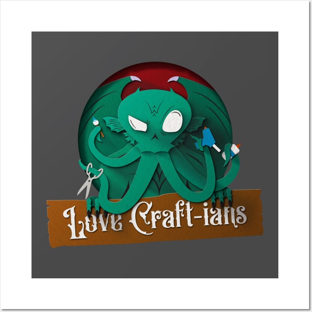 Love Craft-ians logo Wall Art by GeekStuffOG